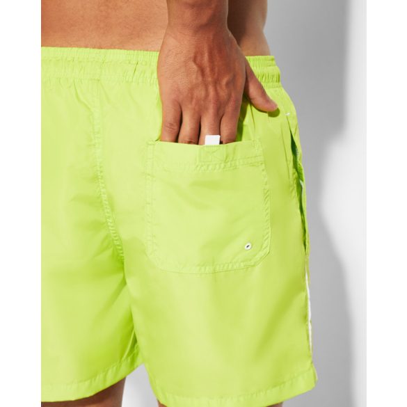 BN6708 - Bermude pentru plaja cu doua buzunare laterale - BALOS - [Lime punch]