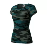 C22c112 - Tricou pentru dama - Camo Pure - [Camuflaj petrol] - MALFINI