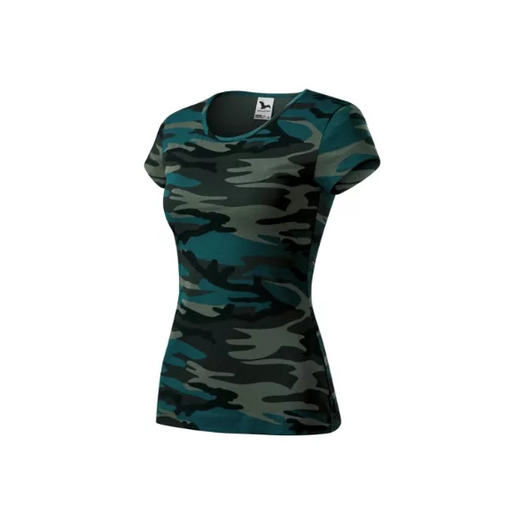 C22c112 - Tricou pentru dama - Camo Pure - [Camuflaj petrol] - MALFINI