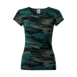 C22c112 - Tricou pentru dama - Camo Pure - [Camuflaj petrol] - MALFINI