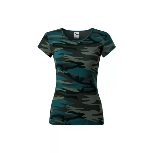 C22c112 - Tricou pentru dama - Camo Pure - [Camuflaj petrol] - MALFINI