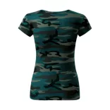 C22c112 - Tricou pentru dama - Camo Pure - [Camuflaj petrol] - MALFINI