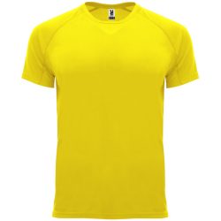   CA0407 - Tricou tehnic pentru adulti cu maneca scurta - BAHRAIN - [Galben]