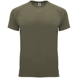   CA0407 - Tricou tehnic pentru adulti cu maneca scurta - BAHRAIN - [Verde militar]