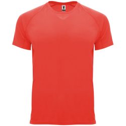   CA0407 - Tricou tehnic pentru adulti cu maneca scurta - BAHRAIN - [Corai fluor]