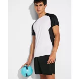 CA6399 - Tricou tehnic pentru adulti cu maneca scurta - BUGATTI - [Alb/Albastru royal]