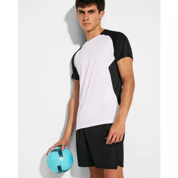 CA6399 - Tricou tehnic pentru adulti cu maneca scurta - BUGATTI - [Alb/Albastru royal]
