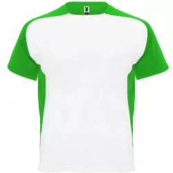   CA6399 - Tricou tehnic pentru adulti cu maneca scurta - BUGATTI - [Alb/Verde tei]