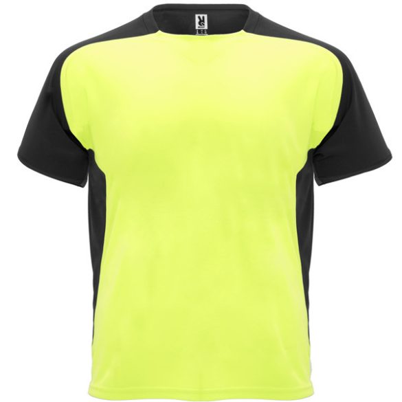 CA6399 - Tricou tehnic pentru adulti cu maneca scurta - BUGATTI - [Galben fluorescent/Negru]
