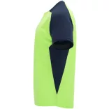 CA6399 - Tricou tehnic pentru adulti cu maneca scurta - BUGATTI - [Verde fluorescent/Bleumarin]