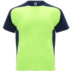   CA6399 - Tricou tehnic pentru copii cu maneca scurta - BUGATTI - [Verde fluorescent/Bleumarin]