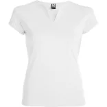 CA6532 - Tricou cambrat cu guler - BELICE - [Alb]