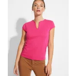 CA6532 - Tricou cambrat cu guler - BELICE - [Negru]