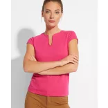 CA6532 - Tricou cambrat cu guler - BELICE - [Rosu]