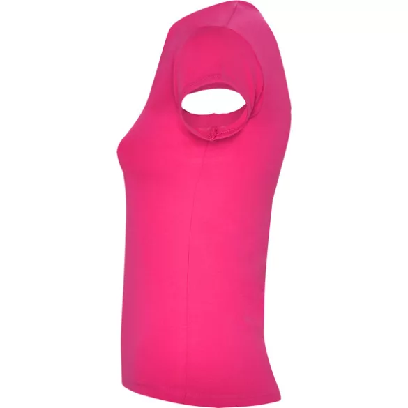 CA6532 - Tricou cambrat cu guler - BELICE - [Roz aprins]