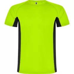   CA6595 - Tricou tehnic de adulti - SHANGHAI - [Verde fluorescent/Negru]