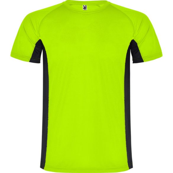 CA6595 - Tricou tehnic de adulti - SHANGHAI - [Verde fluorescent/Negru]