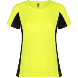   CA6648 - Tricou tehnic de dama - SHANGHAI WOMAN - [Galben fluorescent/Negru]