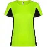 CA6648 - Tricou tehnic de dama - SHANGHAI WOMAN - [Verde fluorescent/Negru]