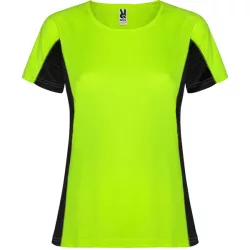   CA6648 - Tricou tehnic de dama - SHANGHAI WOMAN - [Verde fluorescent/Negru]