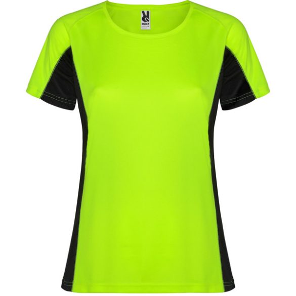 CA6648 - Tricou tehnic de dama - SHANGHAI WOMAN - [Verde fluorescent/Negru]