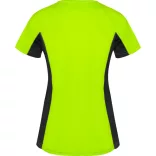 CA6648 - Tricou tehnic de dama - SHANGHAI WOMAN - [Verde fluorescent/Negru]