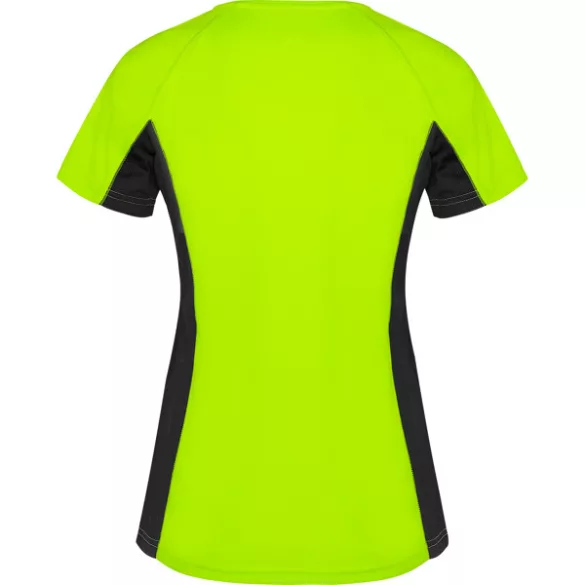 CA6648 - Tricou tehnic de dama - SHANGHAI WOMAN - [Verde fluorescent/Negru]