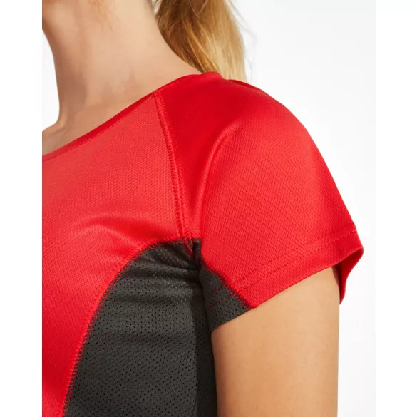 CA6648 - Tricou tehnic de dama - SHANGHAI WOMAN - [Verde fluorescent/Negru]