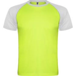   CA6650 - Tricou sport pentru barbati - INDIANAPOLIS - [Verde fluorescent/Alb]