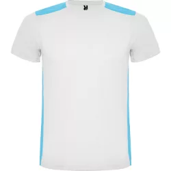   CA6652 - Tricou tehnic pentru barbati - DETROIT - [Alb/Turcoaz]