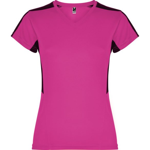 CA6657 - Tricou tehnic de dama - SUZUKA - [Fucsia/Negru]