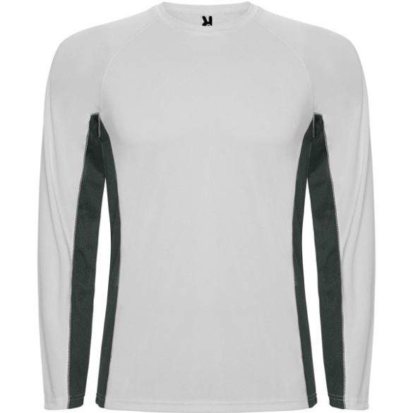 CA6670 - Tricou tehnic de barbati - SHANGHAI L/S - [Alb/Plumb inchis]