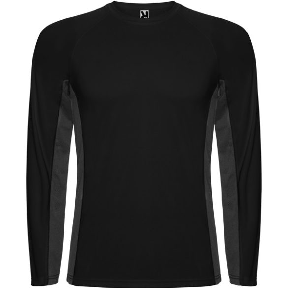 CA6670 - Tricou tehnic de barbati - SHANGHAI L/S - [Negru/Plumb inchis]