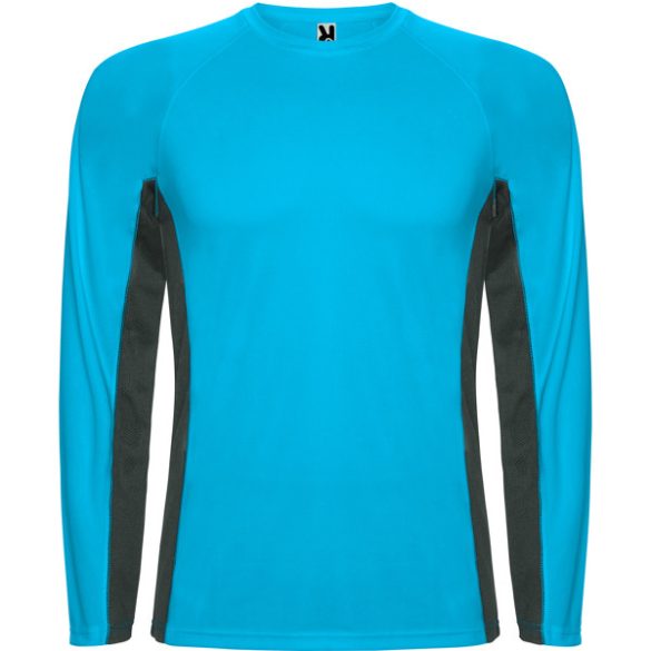 CA6670 - Tricou tehnic de barbati - SHANGHAI L/S - [Turcoaz/Plumb inchis]