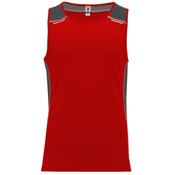 CA6682 - Tricou tehnic de barbati - MISANO - [Rosu/Abanos]