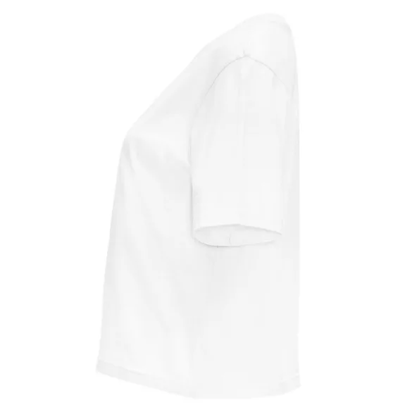 CA6687 - Tricou larg de dama - DOMINICA - [Alb]