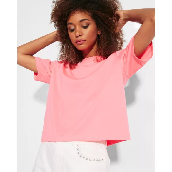 CA6687 - Tricou larg de dama - DOMINICA - [Alb]