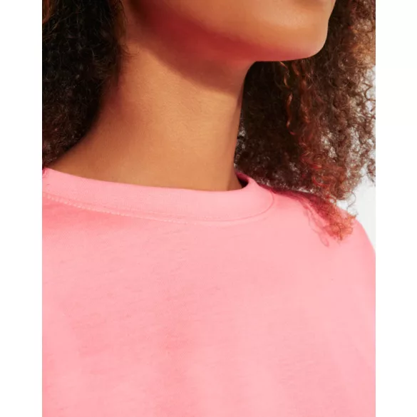 CA6687 - Tricou larg de dama - DOMINICA - [Roz lady fluor]