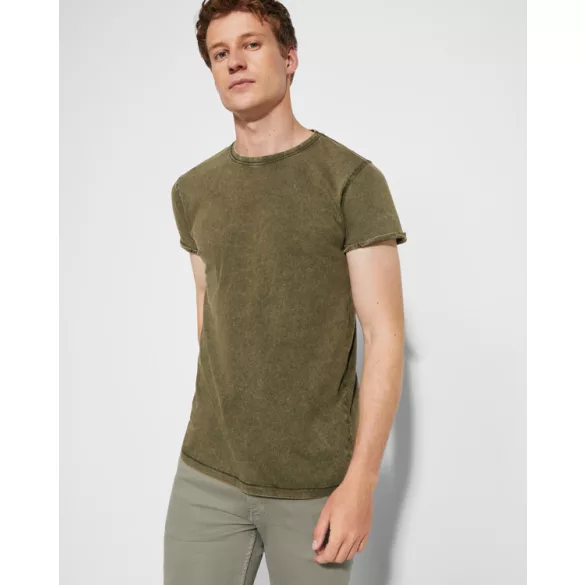 CA6689 - Tricou cu maneca scurta de barbati - HUSKY - [Verde militar inchis]