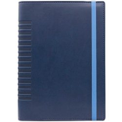 Agenda-datata-zilnic-Cometa-cu-elastic-15-x-21-cm-Albastru