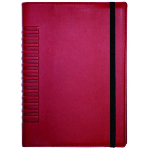 Agenda-datata-zilnic-Cometa-cu-elastic-15-x-21-cm-Rosu