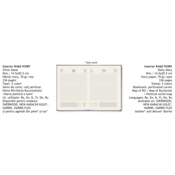 CAG1793COMETARO20-Agenda-datata-zilnic-Cometa-17-x-24-cm-Rosu