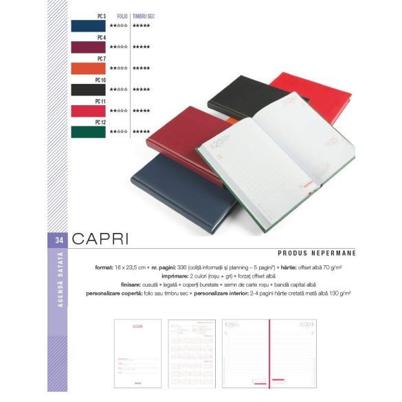 Agenda-2026-datata-zilnic-Capri-16-x-24-cm-Negru