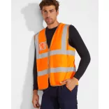 CC9311 - Veste reflectorizanta - POLUX - [Portocaliu Fluorescent]