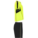 CJ0346 - Echipament sportiv pentru copii - BOCA - [Galben fluorescent/Negru]