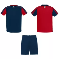   CJ0525 - Echipament sportiv unisex pentru copii - JUVE - [Rosu/Bleumarin]