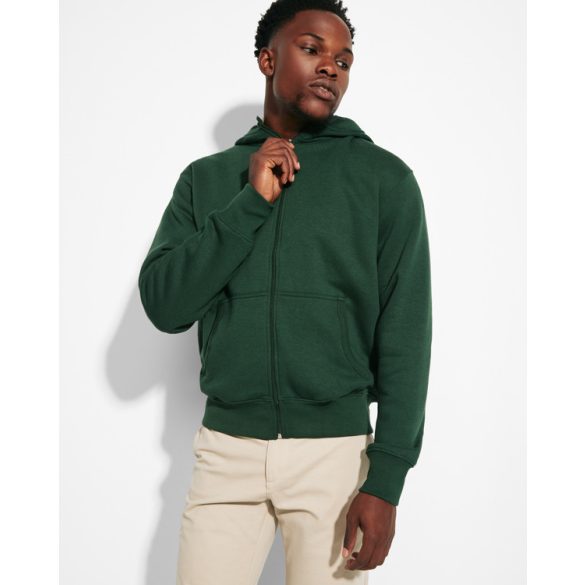 CQ6421 - Hanorac pentru adulti cu gluga si fermoar - MONTBLANC - [Rosu]