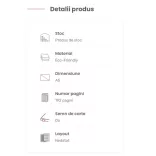 Agenda Eco Peel nedatata - A5 [rosu]
