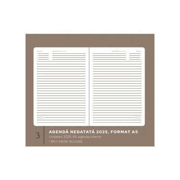 Agenda Eco Peel nedatata - A5 [verde]