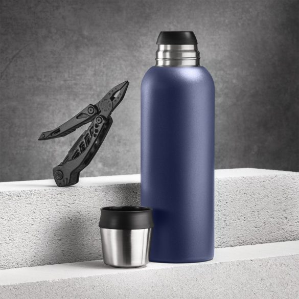 Set-cadou-termos-vid-high-quality-1000-ml-si-multitool-Optima-Albastru